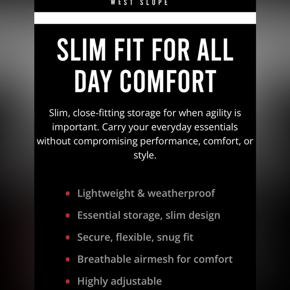 West Slope Pro-180 Slim Chest  Pack - Adventure Vest - Picture 6 of 7